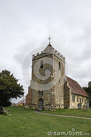 St Thomas Ã  Becket Church, Capel Editorial Stock Photo